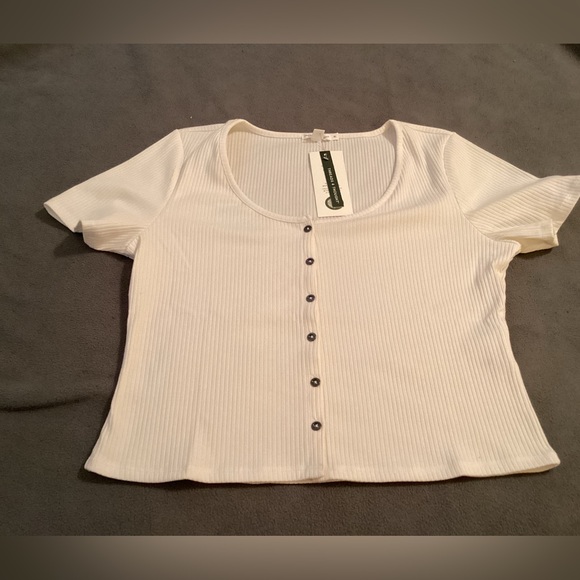 Threads 4 Thought Lauryn Button Front Tee Size XL - Picture 1 of 5